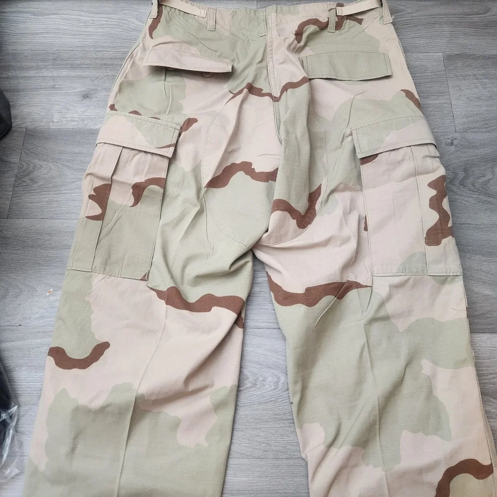 Military Tan Desert Camouflage Combat Trousers Pants Size 34 Cargo  Ripstop